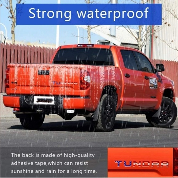 3D TAILGATE INSERT LETTER FOR TUNDRA 2022-2025 EMBLEM USA FLAG REAR DECAL - Picture 6 of 13
